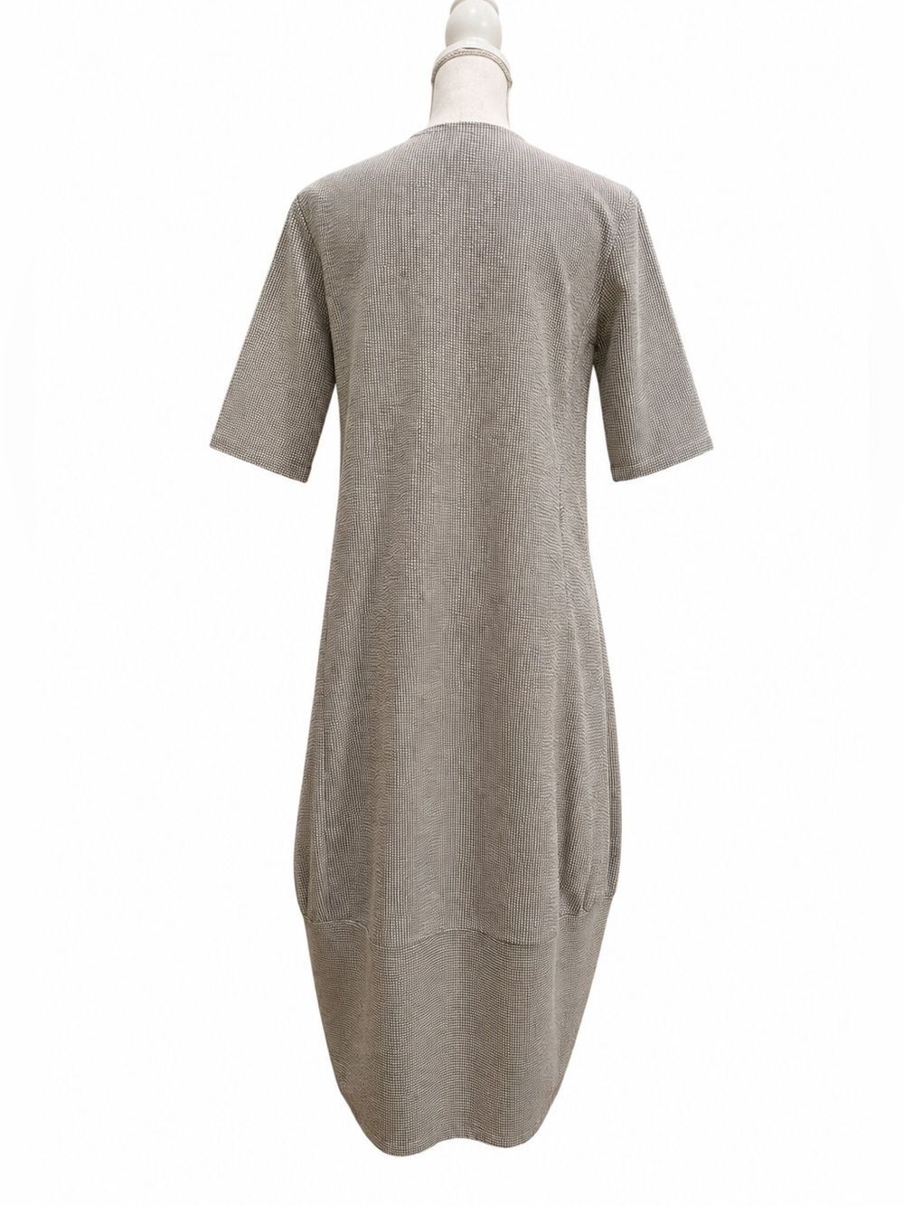 Matti Mamane Lagenlook Seersucker Bubble Dress Pockets Medium - Picture 3 of 9